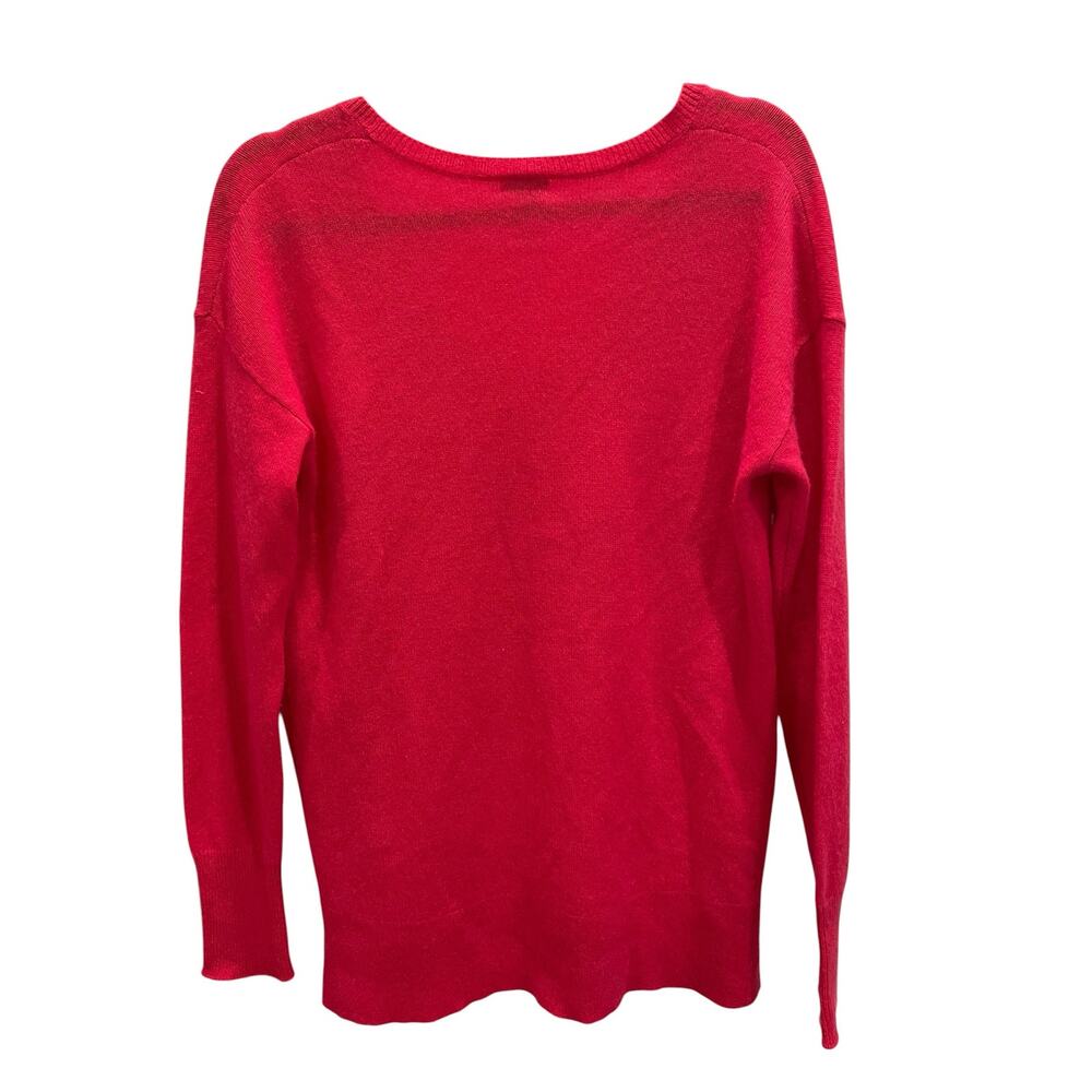 Halogen Nordstrom 100% Cashmere V-Neck Sweater Pink Medium - Picture 4 of 4